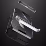Iphone 13 Pro Max 360 Beskyttelsescover Sort/sølv Iphone 13 Pro Max 360 Beskyttelsescover Sort/sølv