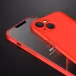 Iphone 13 Mini 360 Beskyttelsescover Rød Iphone 13 Mini 360 Beskyttelsescover Rød
