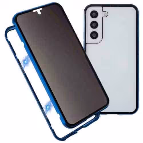 Samsung Galaxy S22 Privacy Perfect Cover Blå