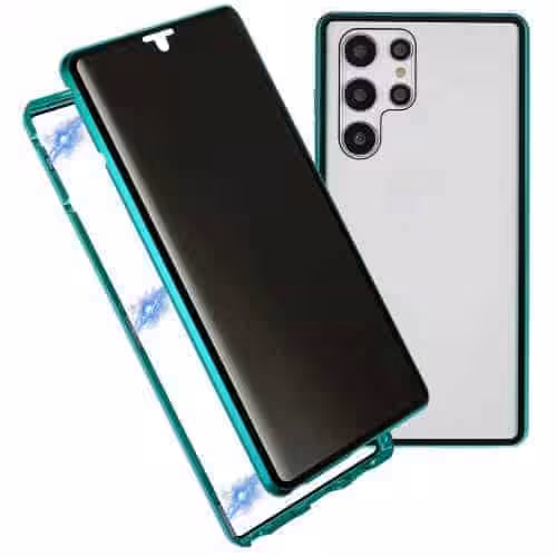 Samsung Galaxy S22 Ultra Privacy Perfect Cover Grøn