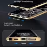 Samsung Galaxy S23 Plus Privacy Perfect Cover – Guld Samsung Galaxy S23 Plus Privacy Perfect Cover - Guld