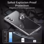 Samsung Galaxy S23 Plus Privacy Perfect Cover – Sølv Samsung Galaxy S23 Plus Privacy Perfect Cover - Sølv