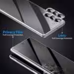 Samsung Galaxy S23 Plus Privacy Perfect Cover – Sølv Samsung Galaxy S23 Plus Privacy Perfect Cover - Sølv