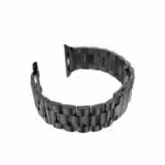 Apple Watch 38mm – 40mm Xincuco Three Bead Series Rustfrit Armbånd – Sort Apple Watch 38mm - 40mm Xincuco Three Bead Series Rustfrit Armbånd - Sort