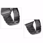 Apple Watch 38mm – 40mm Xincuco Three Bead Series Rustfrit Armbånd – Sort Apple Watch 38mm - 40mm Xincuco Three Bead Series Rustfrit Armbånd - Sort