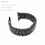 Apple Watch 38mm – 40mm Xincuco Three Bead Series Rustfrit Armbånd – Sort Apple Watch 38mm - 40mm Xincuco Three Bead Series Rustfrit Armbånd - Sort