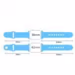 Apple Watch 42mm – 44mm Xincuco Silikone Sportsarmbånd – Blå Apple Watch 42mm - 44mm Xincuco Silikone Sportsarmbånd - Blå
