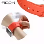 Apple Watch 38mm – 40mm Rock Sports Silikone Armbånd – Rød Apple Watch 38mm - 40mm Rock Sports Silikone Armbånd - Rød