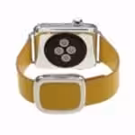 Apple Watch 38mm – Moderne Ægte Læder Armbånd – Gul Apple Watch 38mm - Moderne Ægte Læder Armbånd - Gul