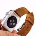 Apple Watch 42mm – 44mm Icarer Klassisk Ægte Læder Armbånd – Lysebrun Apple Watch 42mm - 44mm Icarer Klassisk Ægte Læder Armbånd - Lysebrun