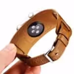 Apple Watch 42mm – 44mm Icarer Klassisk Ægte Læder Armbånd – Lysebrun Apple Watch 42mm - 44mm Icarer Klassisk Ægte Læder Armbånd - Lysebrun