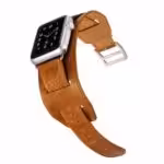 Apple Watch 42mm – 44mm Icarer Klassisk Ægte Læder Armbånd – Lysebrun Apple Watch 42mm - 44mm Icarer Klassisk Ægte Læder Armbånd - Lysebrun