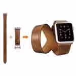 Apple Watch 42mm – 44mm Icarer Klassisk Ægte Læder Armbånd – Lysebrun Apple Watch 42mm - 44mm Icarer Klassisk Ægte Læder Armbånd - Lysebrun