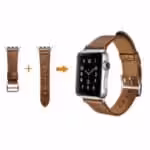 Apple Watch 42mm – 44mm Icarer Klassisk Ægte Læder Armbånd – Lysebrun Apple Watch 42mm - 44mm Icarer Klassisk Ægte Læder Armbånd - Lysebrun