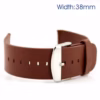 Apple Watch 38mm – Klassisk Ægte Læder Armbånd – Brun Apple Watch 38mm - Klassisk Ægte Læder Armbånd - Brun