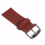 Apple Watch 38mm – 40mm Ægte Læder Armbånd Med 2 Metalbånd Connector Spænde – Rød Apple Watch 38mm - 40mm Ægte Læder Armbånd Med 2 Metalbånd Connector Spænde - Rød
