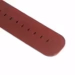Apple Watch 38mm – 40mm Ægte Læder Armbånd Med 2 Metalbånd Connector Spænde – Rød Apple Watch 38mm - 40mm Ægte Læder Armbånd Med 2 Metalbånd Connector Spænde - Rød