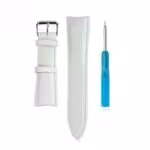 Apple Watch 42mm – Krokodille Skin Ægte Læder Armbånd – Hvid Apple Watch 42mm - Krokodille Skin Ægte Læder Armbånd - Hvid