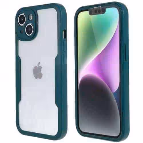 Iphone 14 Infinity Cover - Mørkegrøn