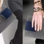 Simpelt Design Super Slim Læder Taske – Grå Simpelt Design Super Slim Læder Taske - Grå