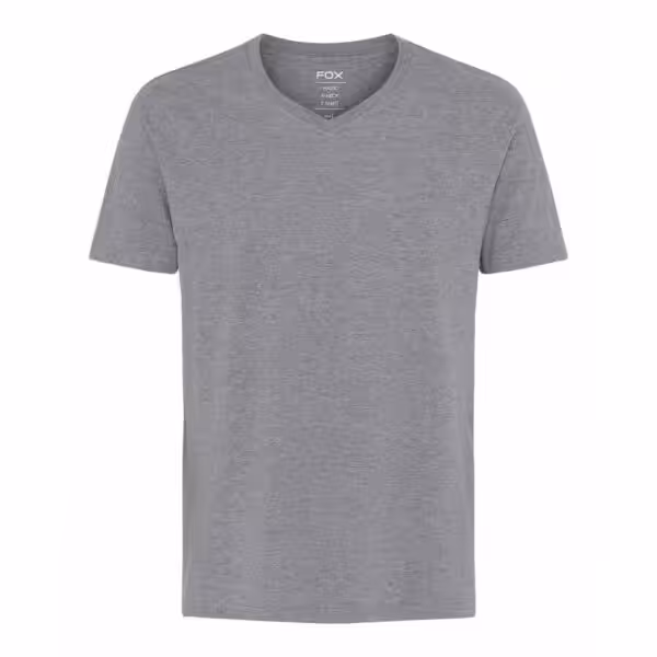 Basic T-shirt V-neck Grå