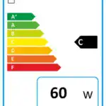 Energimærke C, 60W, 75L, Eldom BCE 80.