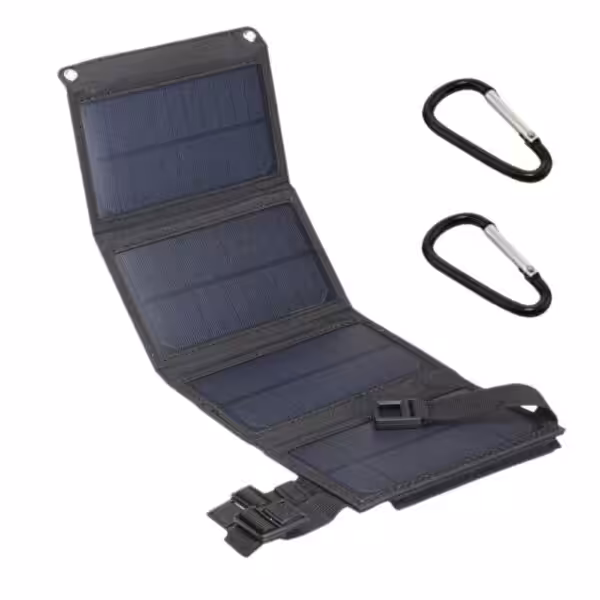 Foldbart Solpanel 20w – Sort Foldbart Solpanel 20w - Sort