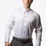Tailormade – Skjorte Hvid Silke Tailormade - Skjorte Hvid Silke