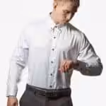Tailormade – Skjorte Hvid Silke Tailormade - Skjorte Hvid Silke