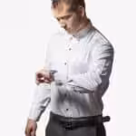Tailormade – Skjorte Hvid Silke Tailormade - Skjorte Hvid Silke