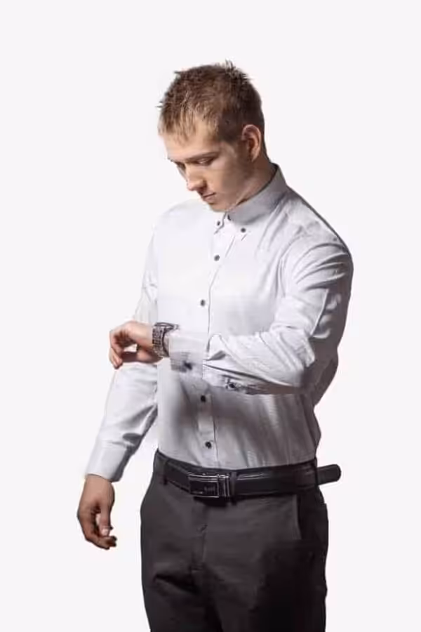 Tailormade – Skjorte Hvid Silke Tailormade - Skjorte Hvid Silke