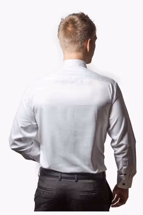 Tailormade – Skjorte Hvid Silke Tailormade - Skjorte Hvid Silke