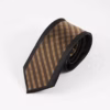 Klassisk Brunt Stribet Slips Klassisk Brunt Stribet Slips