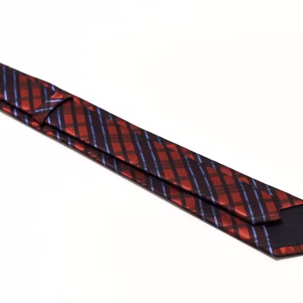 Moderne Rødt Stribet Slips Moderne Rødt Stribet Slips