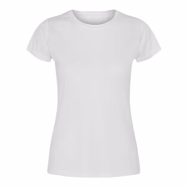 Fitness T-shirt Dame Hvid