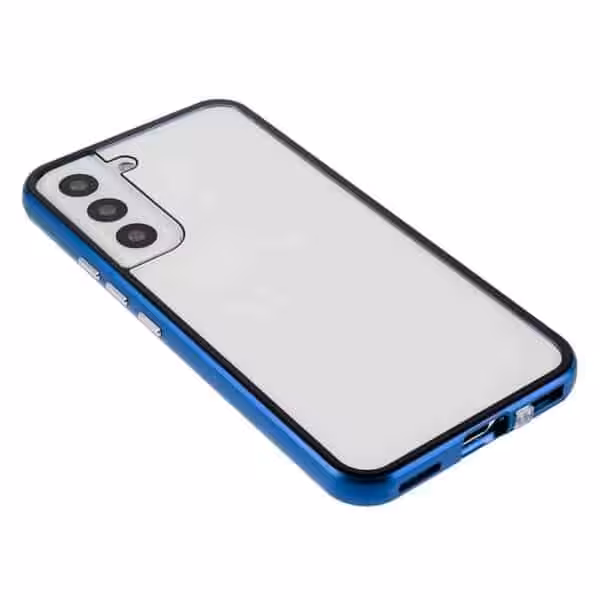 Samsung Galaxy S22 Plus Privacy Perfect Cover Blå Samsung Galaxy S22 Plus Privacy Perfect Cover Blå
