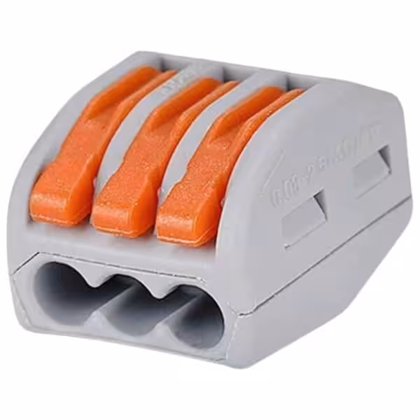 Skrueløs Samlemuffe - 3 Ledninger 72 Stk