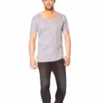 Basic T-shirt Deep Cut Lysegrå Basic T-shirt Deep Cut Lysegrå