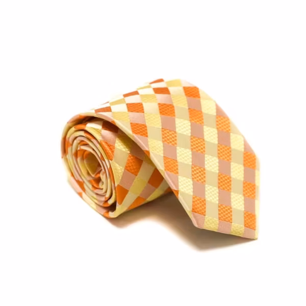 Ternet Slips – Guld Og Orange Ternet Slips - Guld Og Orange