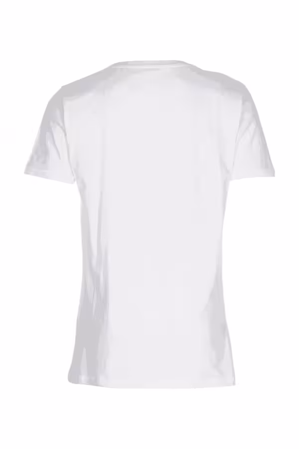Basic T-shirt Deep Cut Hvid Basic T-shirt Deep Cut Hvid