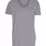Basic T-shirt Deep Cut Lysegrå Basic T-shirt Deep Cut Lysegrå