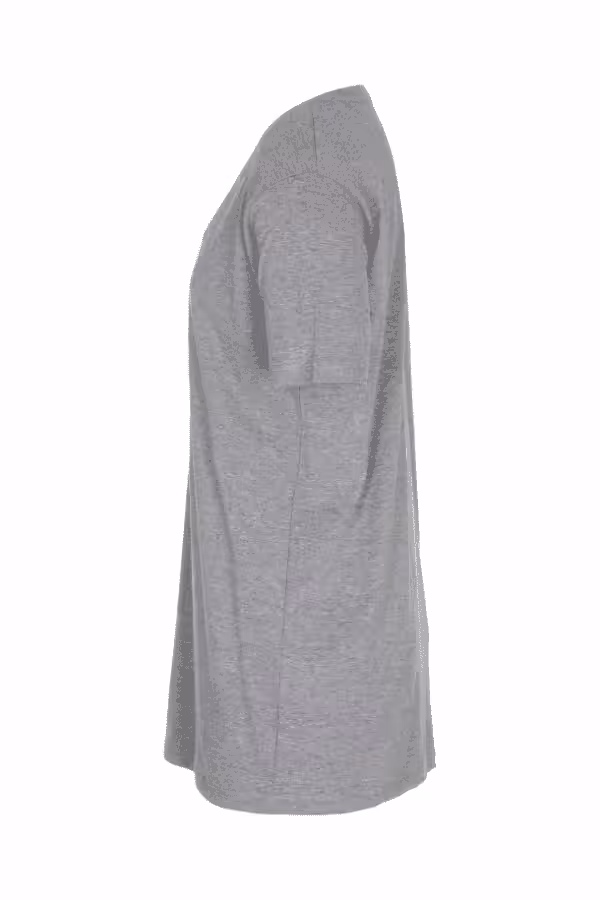 Basic T-shirt Deep Cut Lysegrå Basic T-shirt Deep Cut Lysegrå