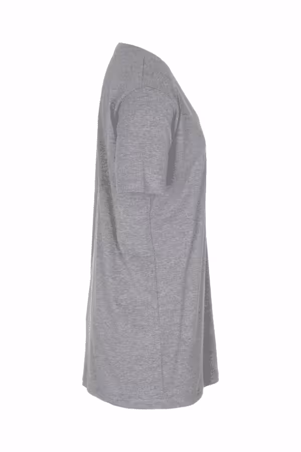 Basic T-shirt Deep Cut Lysegrå Basic T-shirt Deep Cut Lysegrå
