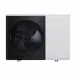 CGK025,030,040L-B (1) Luftvarmepumpe i hvidt design med sort ventilator