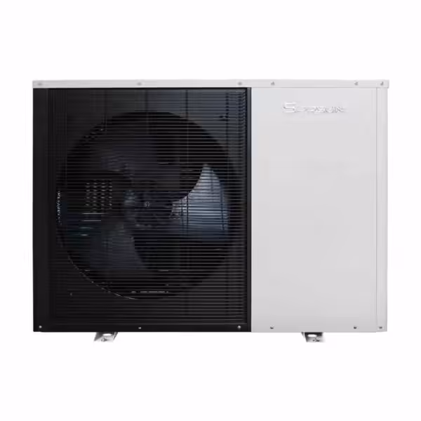 CGK025,030,040L-B (1) Luftvarmepumpe i hvidt design med sort ventilator