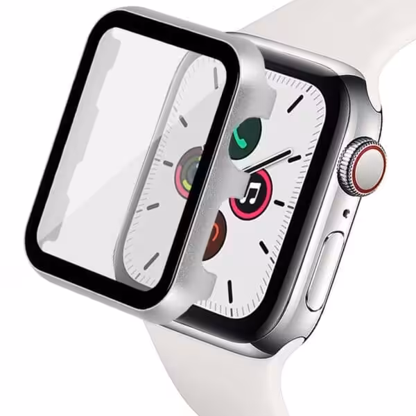 Apple Watch Skærmbeskyttelse Full Protection Sølv 40mm Apple Watch Skærmbeskyttelse Full Protection Sølv 40mm