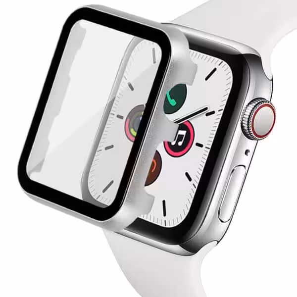 Apple Watch Skærmbeskyttelse Full Protection Sølv 40mm Apple Watch Skærmbeskyttelse Full Protection Sølv 40mm