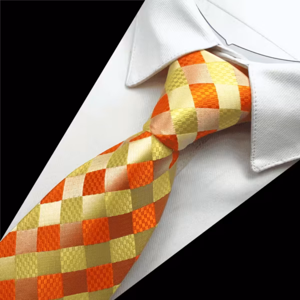 Ternet Slips – Guld Og Orange Ternet Slips - Guld Og Orange