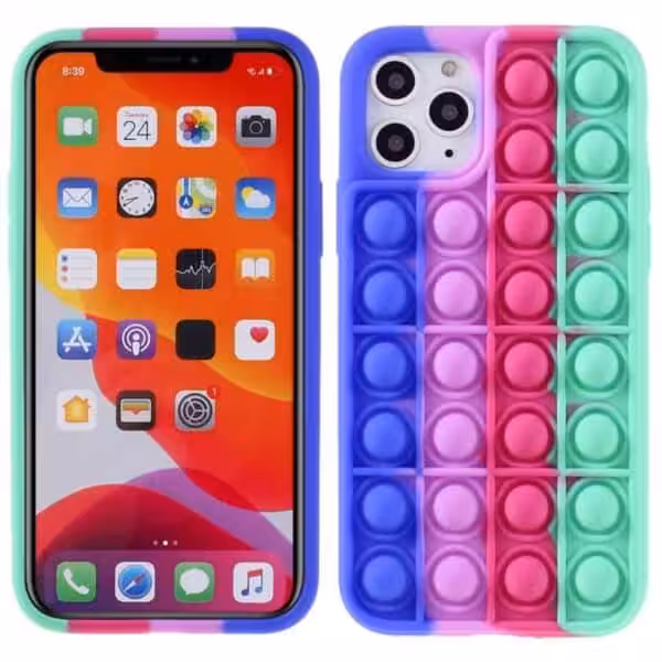 Iphone 11 Pro Popit Cover Regnbue