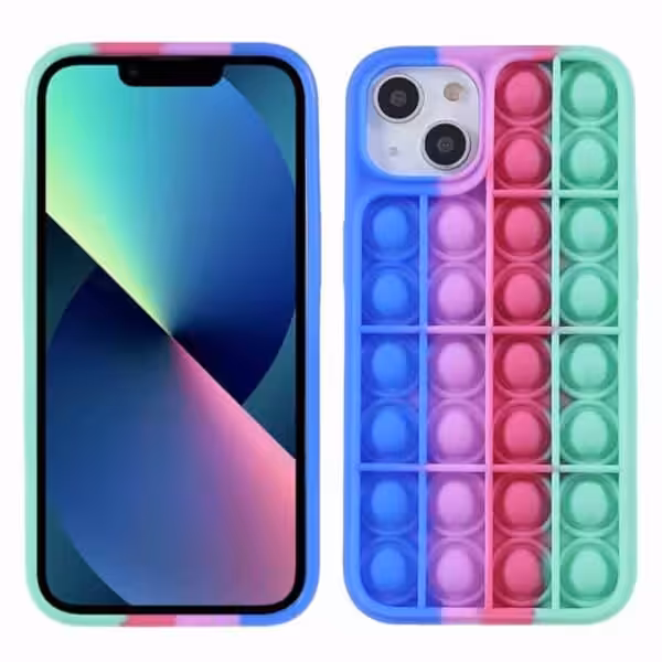 Iphone 13 Popit Cover Regnbue